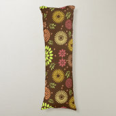 Kleurrijke Herfst Flowers in Warm Shades Lichaamskussen (Voorkant Verticaal)