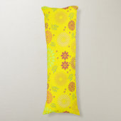 Kleurrijke Herfst Flowers in Warm Shades Lichaamskussen (Voorkant Verticaal)