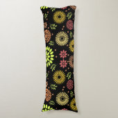 Kleurrijke Herfst Flowers in Warm Shades Lichaamskussen (Voorkant Verticaal)