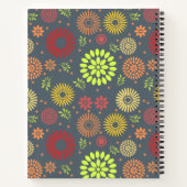 Kleurrijke Herfst Flowers in Warm Shades Notitieboek (Achterkant)
