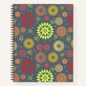 Kleurrijke Herfst Flowers in Warm Shades Notitieboek (Voorkant)