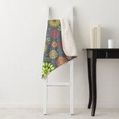 Kleurrijke Herfst Flowers in Warm Shades Sherpa Deken (In situ)