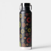 Kleurrijke Herfst Flowers in Warm Shades Waterfles (Voorkant)