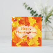 Kleurrijke Herfst Foliage Thanksgiving Feestdagenkaart (Staand voorkant)