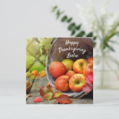 Kleurrijke Herfst Foliage Thanksgiving Feestdagenkaart (Staand voorkant)