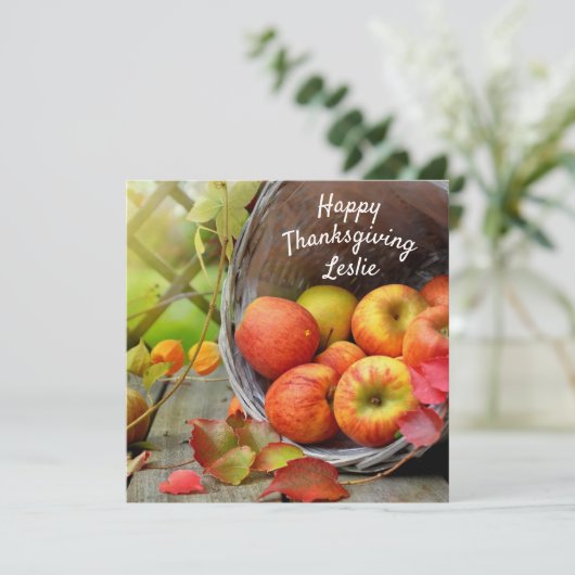 Kleurrijke Herfst Foliage Thanksgiving Feestdagenkaart (Staand voorkant)