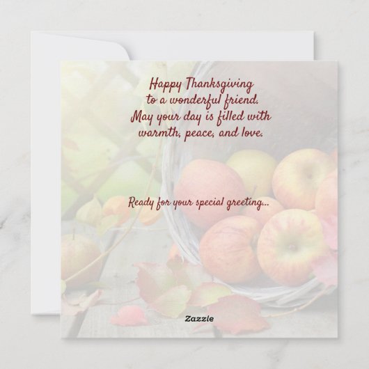 Kleurrijke Herfst Foliage Thanksgiving Feestdagenkaart (Achterkant)