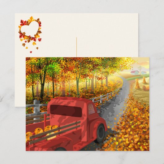 Kleurrijke herfst/Herfst Briefkaart (Voorkant / Achterkant)