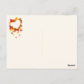 Kleurrijke herfst/Herfst Briefkaart (Achterkant)