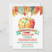 Kleurrijke Herfst Herfst Candided Apple Verjaardag Kaart (Voorkant)