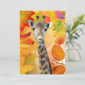 Kleurrijke herfst / Herfst Giraffe (Staand voorkant)