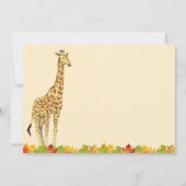 Kleurrijke herfst / Herfst Giraffe (Achterkant)