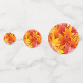 Kleurrijke Herfst Herfst Thanksgiving Tafel Confet Confetti (Voorkanten)