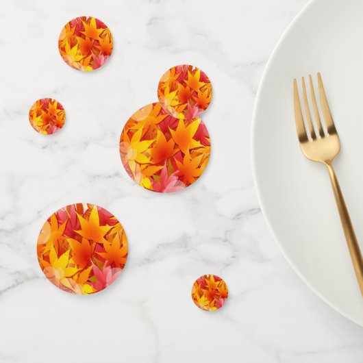 Kleurrijke Herfst Herfst Thanksgiving Tafel Confet Confetti (Groep)