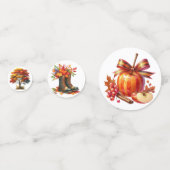 KLEURRIJKE HERFST HERFST THEMA SCÈNES CONFETTI (Achterkanten)