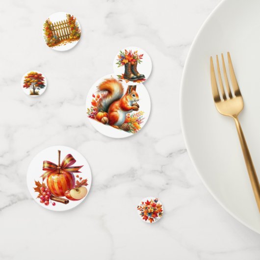 KLEURRIJKE HERFST HERFST THEMA SCÈNES CONFETTI (Groep)