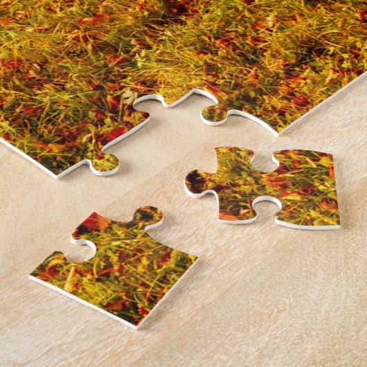 Kleurrijke Herfst herfstboomlandschap Legpuzzel (Zijkant)