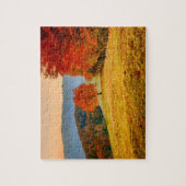 Kleurrijke Herfst herfstboomlandschap Legpuzzel (Verticaal)