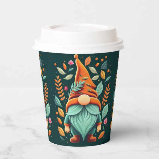 Kleurrijke Herfst kabouters Papieren Bekers (Links)