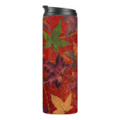 Kleurrijke herfst Leaves Brown Red Green Tumbler Thermosbeker (Geroteerd rechts)
