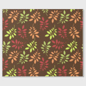 Kleurrijke herfst lekt in Warm Tones Wrapping Pape Cadeaupapier (Vlak)