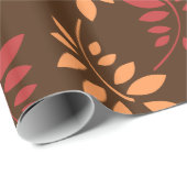 Kleurrijke herfst lekt in Warm Tones Wrapping Pape Cadeaupapier (Rol Hoek)