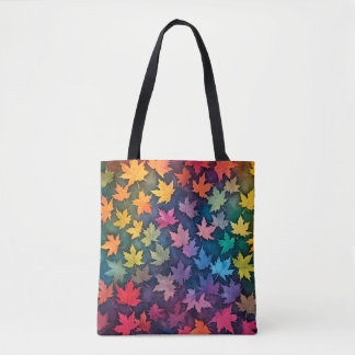 Kleurrijke Herfst Maple Canvas tas