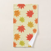 Kleurrijke Herfst Maple Leaves Pattern Bad Handdoek (Handdoek)