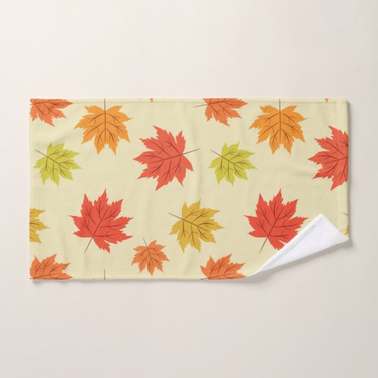 Kleurrijke Herfst Maple Leaves Pattern Bad Handdoek (Handdoek)