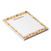 Kleurrijke Herfst pompoenen Elegant Notitieblok (Schuin)