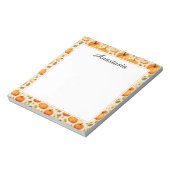 Kleurrijke Herfst pompoenen Elegant Notitieblok (Linkerzijde)
