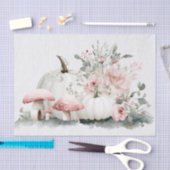 Kleurrijke Herfst Pompoenen en Bloemen Herfst Deco Tissuepapier (Craft)