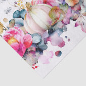 Kleurrijke Herfst Pompoenen en Bloemen Herfst Deco Tissuepapier (Detail)