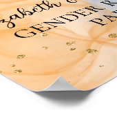 Kleurrijke Herfst pompoenen Geslacht onthullen wel Poster (Hoek)