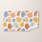 Kleurrijke herfst pompoenen patroon bad handdoek (Handdoek)