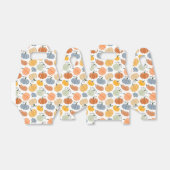 Kleurrijke herfst pompoenen patroon bedankdoosjes (Uitgevouwen)