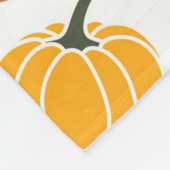 Kleurrijke herfst pompoenen patroon fleece deken (Hoek)