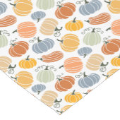 Kleurrijke herfst pompoenen patroon korte tafelloper (Hoek)