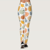 Kleurrijke herfst pompoenen patroon leggings (Achterkant)