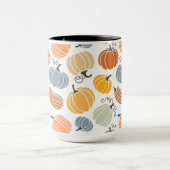 Kleurrijke herfst pompoenen patroon mok (Midden)