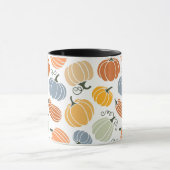 Kleurrijke herfst pompoenen patroon mok (Midden)