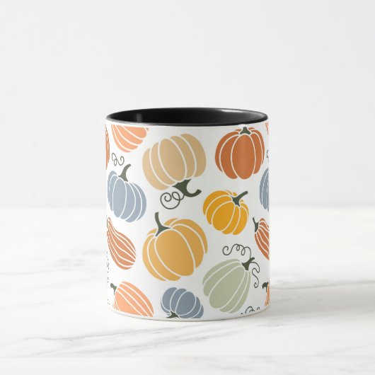 Kleurrijke herfst pompoenen patroon mok (Midden)