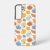 Kleurrijke herfst pompoenen patroon samsung galaxy hoesje (Achterkant)