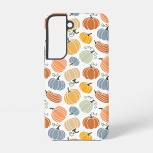 Kleurrijke herfst pompoenen patroon samsung galaxy hoesje