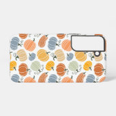 Kleurrijke herfst pompoenen patroon samsung galaxy hoesje (Achterkant horizontaal)