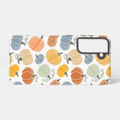 Kleurrijke herfst pompoenen patroon samsung galaxy hoesje (Achterkant horizontaal)