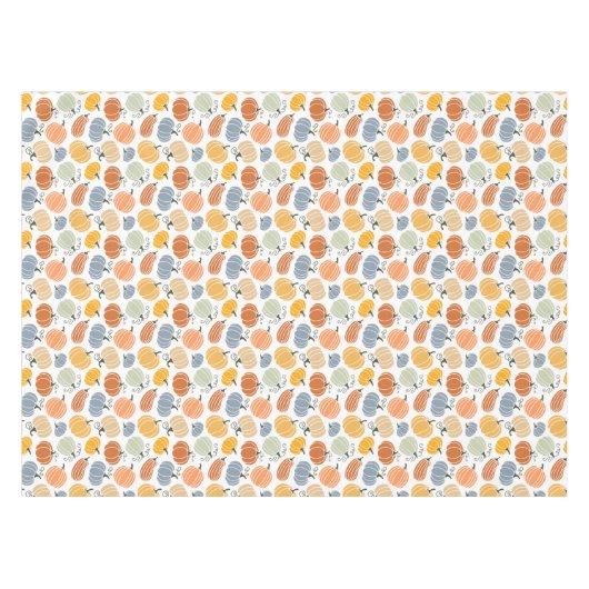 Kleurrijke herfst pompoenen patroon tafelkleed (Voorkant (Horizontaal))