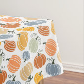 Kleurrijke herfst pompoenen patroon tafelkleed (Voorbeeld)
