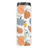 Kleurrijke herfst pompoenen patroon thermosbeker (Achterkant)