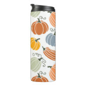 Kleurrijke herfst pompoenen patroon thermosbeker (Geroteerd rechts)